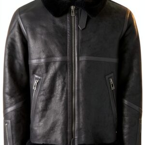 Veste Belstaff cuir moto protection homme noir taille 54-0