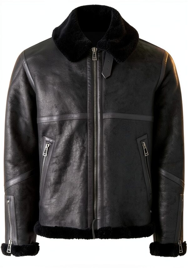 Veste Belstaff cuir moto protection homme noir taille 54-0