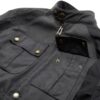 Belstaff Blouson Moto Coton Ciré Ventilation Passepoil-4