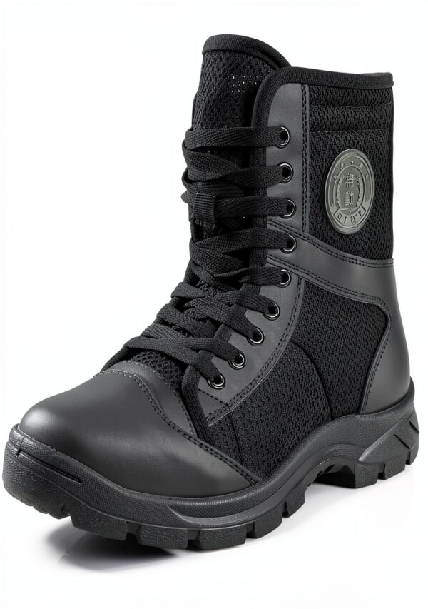 Bottes militaires QUNLON homme toile caoutchouc antidérapant-1