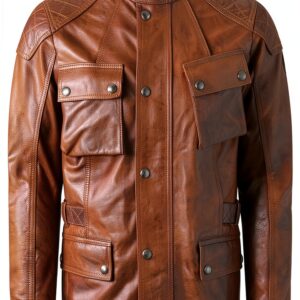 Veste en cuir Belstaff pour homme-0