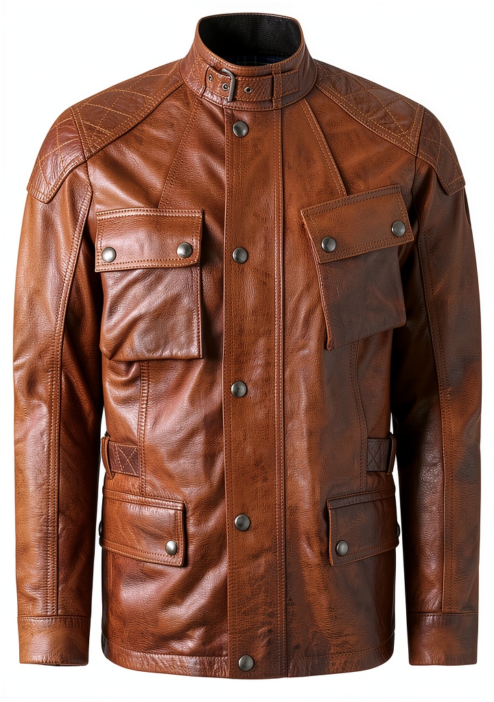 Veste en cuir Belstaff pour homme