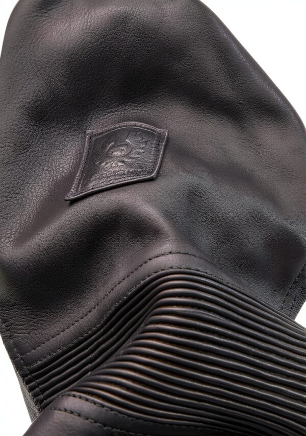 Veste moto en cuir Belstaff cuir veau ciré design XL-3