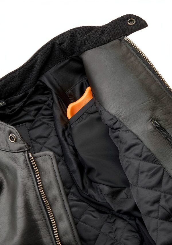 Veste moto en cuir Belstaff cuir veau ciré design XL-2