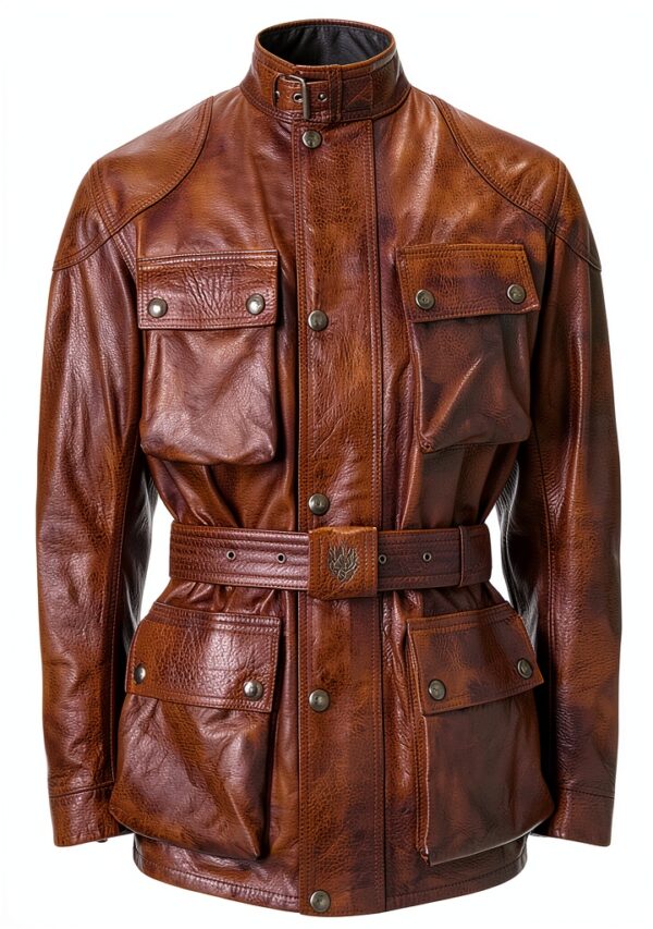 Veste Belstaff Homme en Cuir Ciré-0