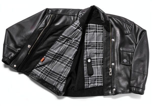 Veste en cuir noir Belstaff femme-2