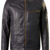 Veste moto en cuir Belstaff cuir veau ciré design XL-0