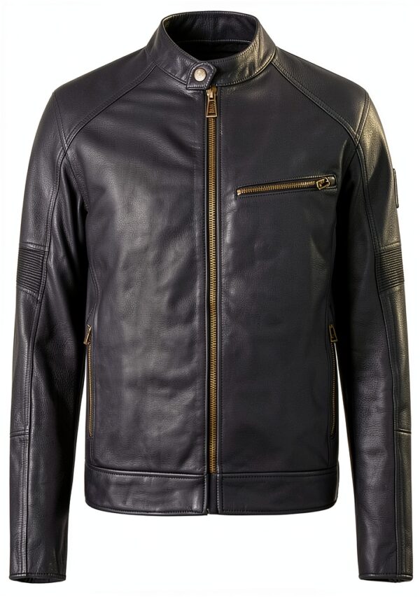 Veste moto en cuir Belstaff cuir veau ciré design XL-0