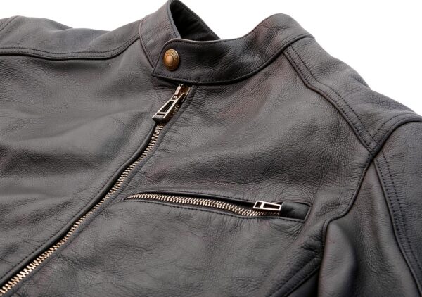Veste moto en cuir Belstaff cuir veau ciré design XL-1