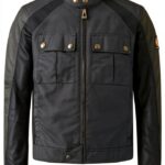 Blouson Moto Belstaff Wax Coton ciré classique-0