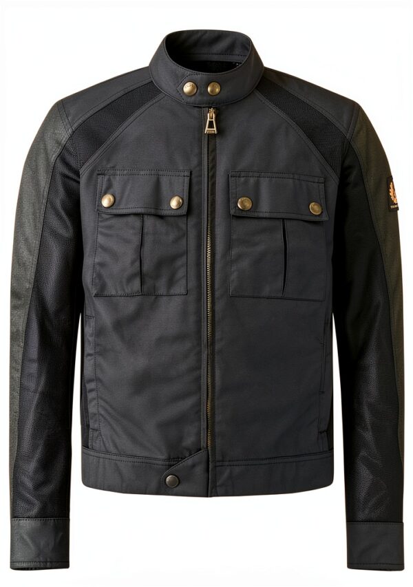 Blouson Moto Belstaff Wax Coton ciré classique-0