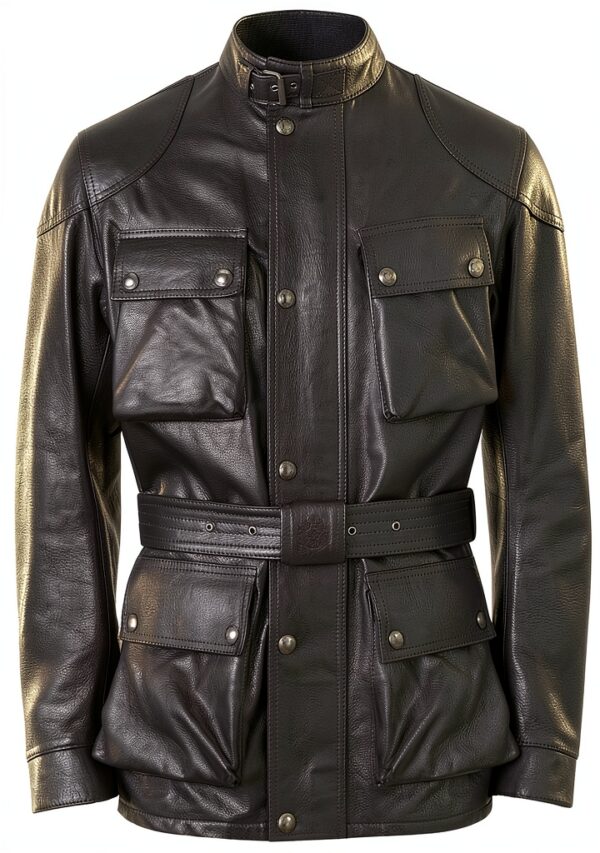 Veste en cuir Belstaff 105377ATBLK4XL-0
