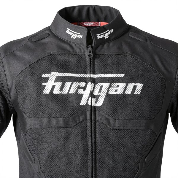 Veste moto Furygan D3O Mesh Noir Blanc Protection dorsale et épaules-3