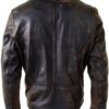 Blouson cuir homme Infinity Leather style aviateur noir-marron-7