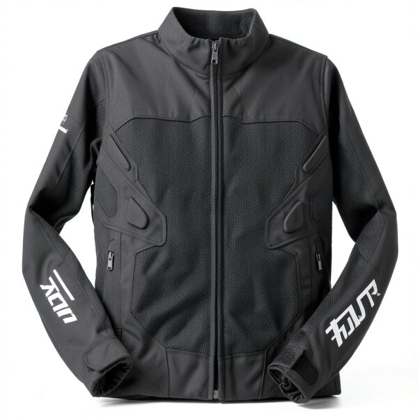 Veste moto Furygan D3O Mesh Noir Blanc Protection dorsale et épaules-6