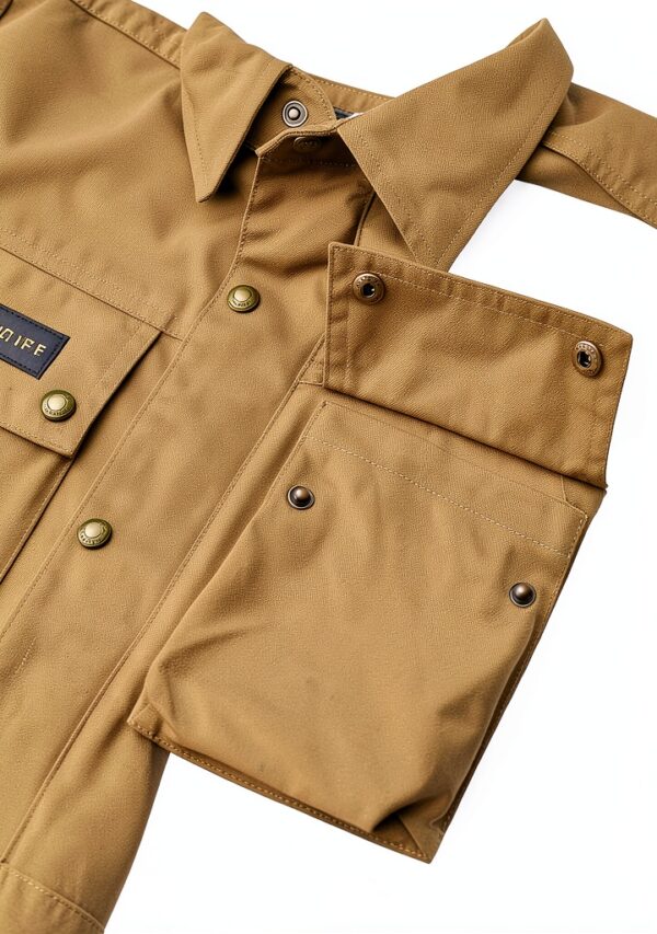 Veste Belstaff Vert Olive Homme Modèle 103855BFOLVXL polyester coton-3