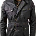 Blouson Game Homme Coton Ciré Noir Tartan Doublure-0