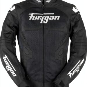Veste moto Furygan D3O Mesh Noir Blanc Protection dorsale et épaules-0