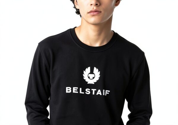 Sweat Belstaff Signature Crewneck Dark Ink - Taille M - Noir-1