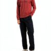 Chemise Homme à Enfiler Manches Longues Style Classique Couleur Noire-1