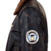 Blouson cuir homme Infinity Leather style aviateur noir-marron-4