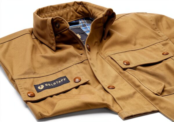 Veste Belstaff Vert Olive Homme Modèle 103855BFOLVXL polyester coton-2