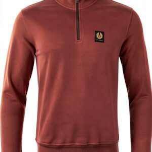 Sweat à manches longues Belstaff Dark Ink XXL Mûre col zippé-0