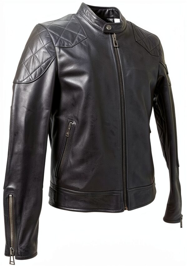 Vestes Hommes Belstaff Outlaw 2.0 Black Cuir Noir Blouson-3