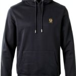 Belstaff Sweat à capuche encre foncée XL – coupe régulière, coton-0