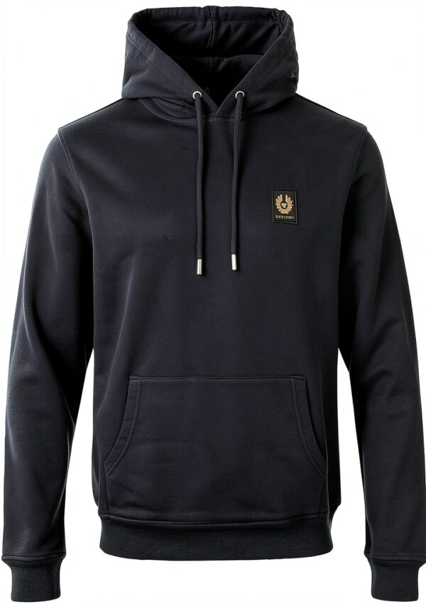Belstaff Sweat à capuche encre foncée XL – coupe régulière, coton-0