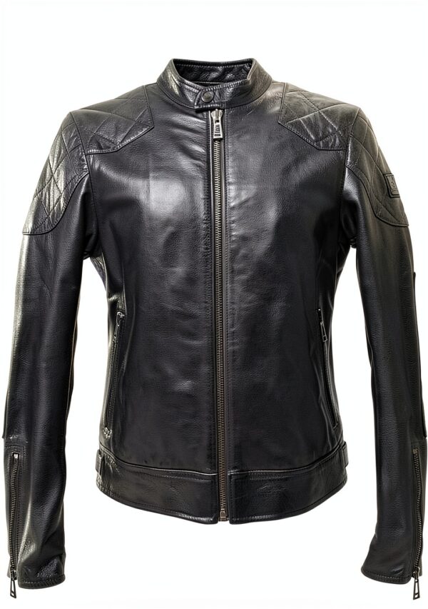 Vestes Hommes Belstaff Outlaw 2.0 Black Cuir Noir Blouson-0