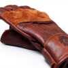 Gants de moto imperméables Belstaff Clinch Marron S-4