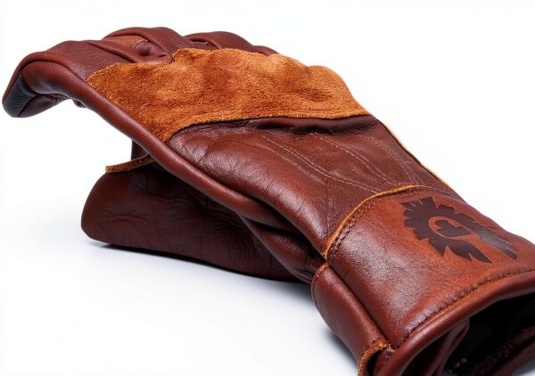 Gants de moto imperméables Belstaff Clinch Marron S-4