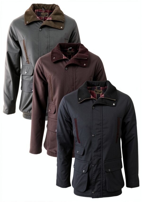 Veste Wax Hawthorn Homme Walker and Hawkes Blouson Marron XL-5