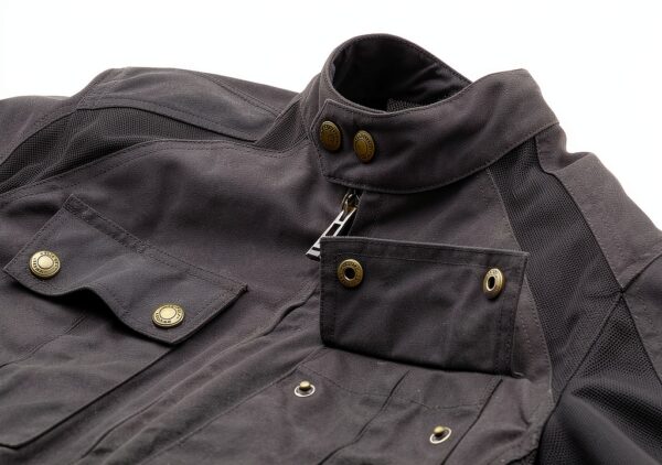 Belstaff Temple Blouson de moto en wax, mahagoni, M-4
