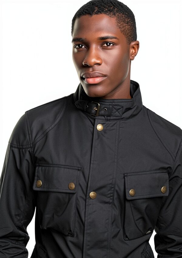 Veste Fieldmaster BELSTAFF en coton ciré noir taille 54 – officier-3