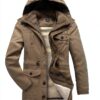 Mr.Stream Parka Homme Mi-Longue Sherpa Cachemire Vert-5