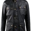 BELSTAFF - Veste Fieldmaster Coton ciré Dark Navy - Dark Navy, 48-0