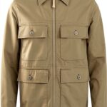 Belstaff Veste coton olive Dalesman P24 Aloe Lime coupe régulière-0