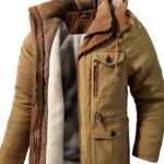 Mr.Stream Parka Homme Mi-Longue Sherpa Cachemire Vert-0
