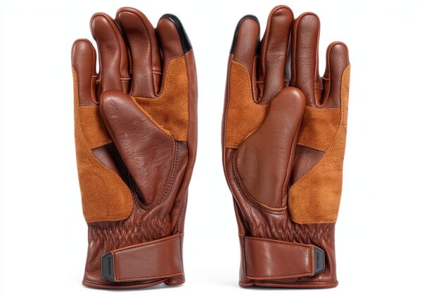 Gants de moto imperméables Belstaff Clinch Marron S-5