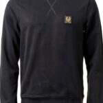 Sweat Belstaff Classic Homme Noir - Coupe régulière manches longues-0