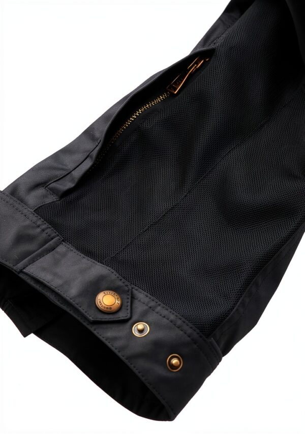 Blouson de moto Belstaff Temple Wax noir S – veste en coton ciré-1