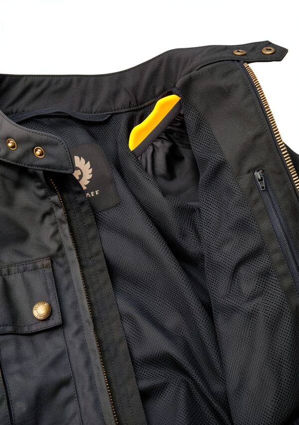Blouson de moto Belstaff Temple Wax noir S – veste en coton ciré-2
