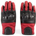 Gants de moto Belstaff Hampstead noir/rouge XL protection renforcée-0