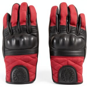 Gants de moto Belstaff Hampstead noir/rouge XL protection renforcée-0
