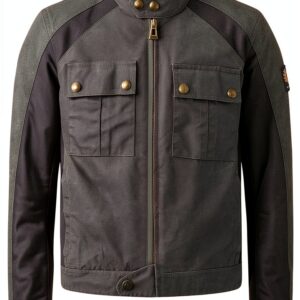 Belstaff Temple Blouson de moto en wax, mahagoni, M-0