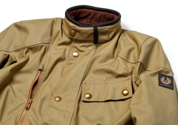 Belstaff Waymaster Blouson textile de moto, oliv, S-4