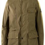 Belstaff Waymaster Blouson textile de moto, oliv, S-0