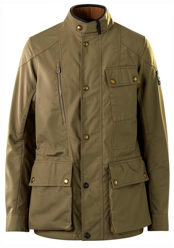 Belstaff Waymaster Blouson textile de moto, oliv, S-0